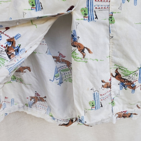 Vintage Chore Jacket 60s 70s Novelty Print Cotton - Picture 12 of 13